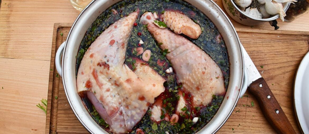 Don't Watch If You Are Hungry – Rooster Braised In Red Wine "Coq Au Vin" Cooked Outdoors! Don't Watch If You Are Hungry - Rooster Braised In Red Wine "Coq Au Vin" Cooked Outdoors!