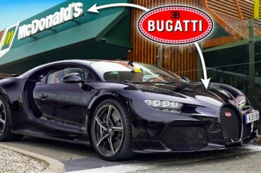 Bugatti Chiron vs... McDonalds Drive-thru?!