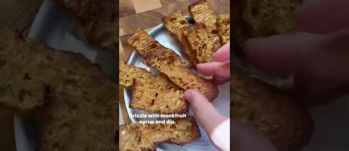 250 calories! Airfried lowcarb French toast sticks. #keto #ketorecipes #lowcarb #airfryer #Shorts