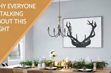 Kira Home Juniper 25" 5-Light French Country Farmhouse Chandelier + Light Cedar Wood | #Shorts