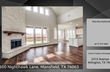 1600 Nighthawk Lane, Mansfield, TX 76063