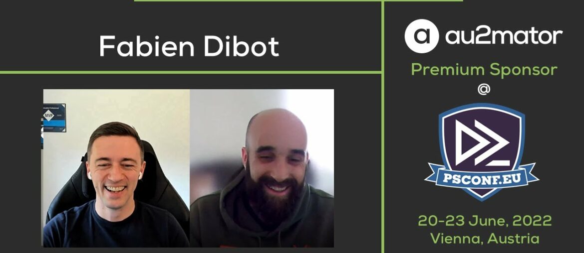 GET TO KNOW THE COMMUNITY - PSCONF EUROPE Edition with Fabien Dibot from France