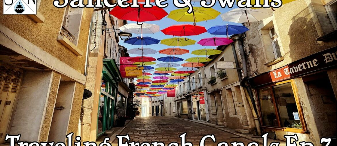 Sancerre, Picnic, Cheese plate, Swans and the Canal a la Lateral Loire. Traveling French Canals Ep.7 Sancerre, Picnic, Cheese plate, Swans and the Canal a la Lateral Loire. Traveling French Canals Ep.7