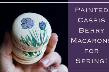 Cassis Berry Macarons | MAKING HAND-PAINTED MACARONS IN MY FRENCH KITCHEN! | Recipes Included