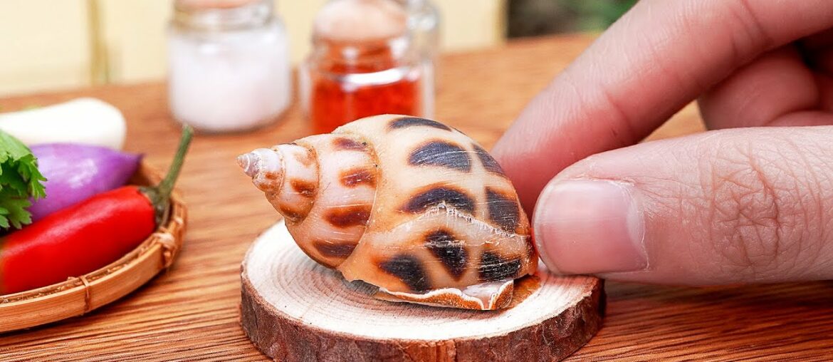 France Recipe: Miniature Escargot In Garlic Butter - ASMR Cooking Mini Food