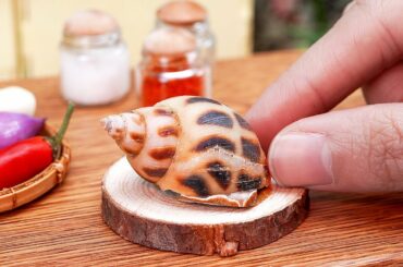 France Recipe: Miniature Escargot In Garlic Butter - ASMR Cooking Mini Food