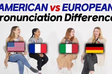 American, French, Italian, German Pronunciation Differences !! Part.2