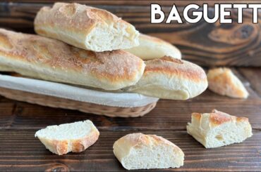 Baguette Recipe | Baguette Bread | French Baguette Recipe | Easy Baguette Recipe | No Knead Baguette