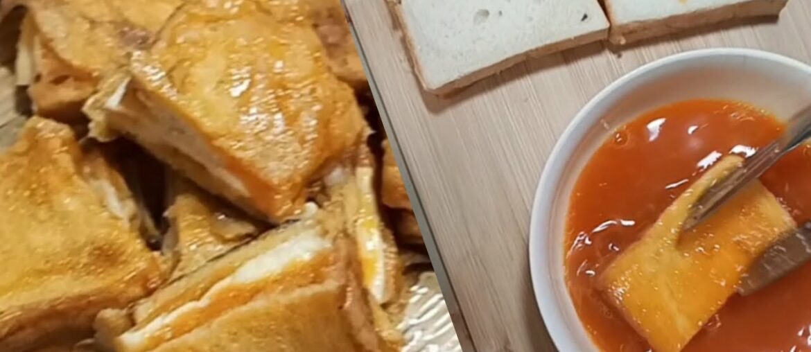 FRENCH TOAST WITH CHEESE - BREAKFAST RECIPE | Ponan's tv