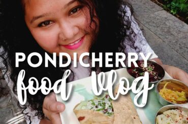 Pondicherry Food Vlog | Where I Ate | 8 Different Cafe's | French Food | My Review | Telugu Vlog |