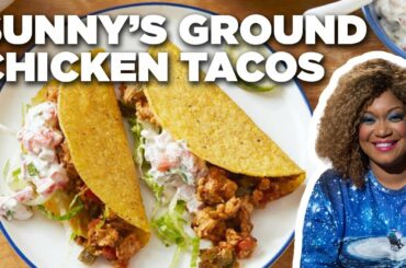 Sunny Anderson's Ground Chicken Tacos | Cooking for Real | Food Network