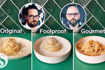 Cacio e pepe: originale vs. infallibile vs. gourmet con Luciano Monosilio | Babish Action Review