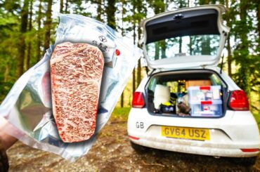 Cooking a Gourmet Feast out of my Car! (Wagyu A5 Experience + Car Camping in the Forest)