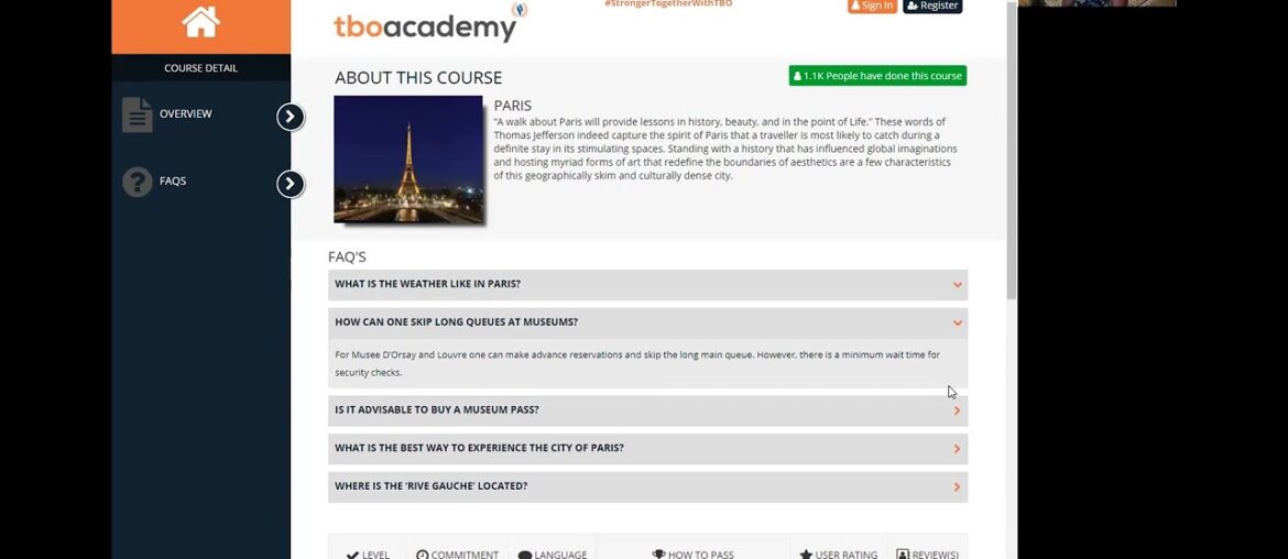 Paris Certificate Workshop