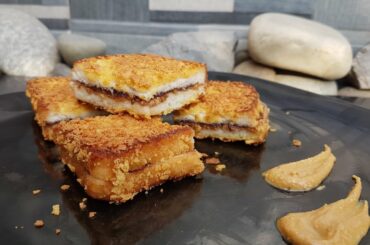 Crunchy French Toast Sandwich - Nida's Cuisine - French Toast Recipe - Breakfast Recipes