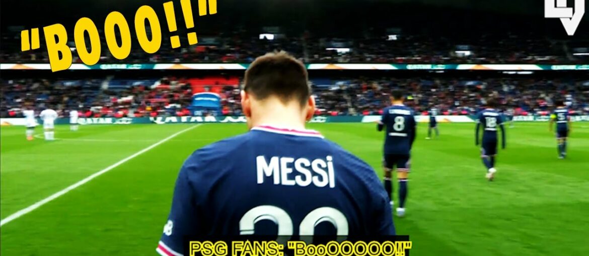 Lionel Messi Booed By PSG Fans Every time He Get The Ball.  + Hit The Goal Post