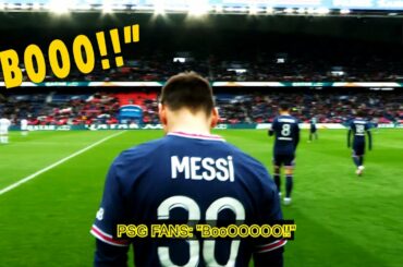 Lionel Messi Booed By PSG Fans Every time He Get The Ball.  + Hit The Goal Post