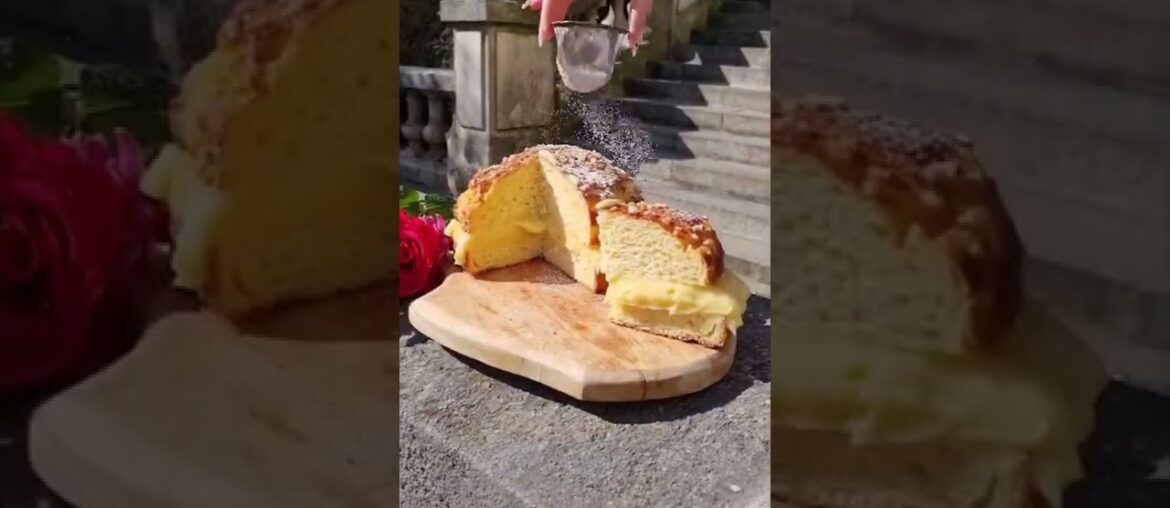 Tropezienne #tarte #tropezienne #baking #pastry #french #pastrycream #cake #shorts #recipes