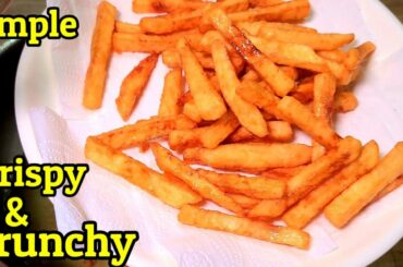 Crispy Crunchy French Fries | Simple Quick Easy But Perfect French fries Recipe | Potatoe Recipe