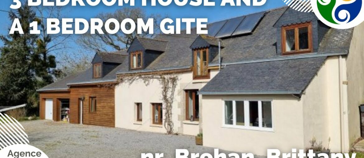 HOMES FOR SALE IN FRANCE - Quality 3 bedroom house with 1 bedroom cottage in Brittany