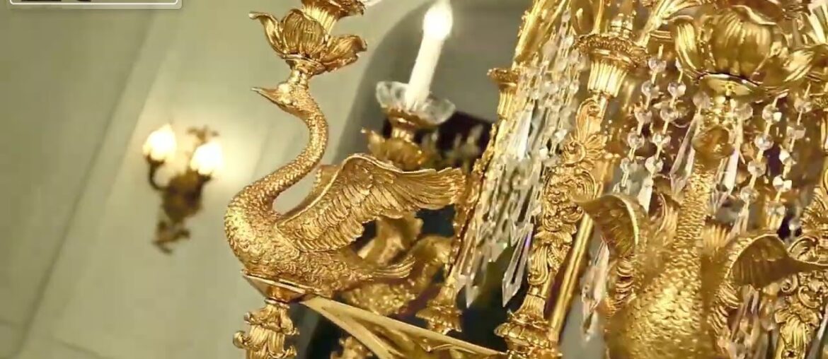 Retro Style French Copper Crystal Chandelier With 6 Lights W 32" Retro Style French Copper Crystal Chandelier With 6 Lights W 32"