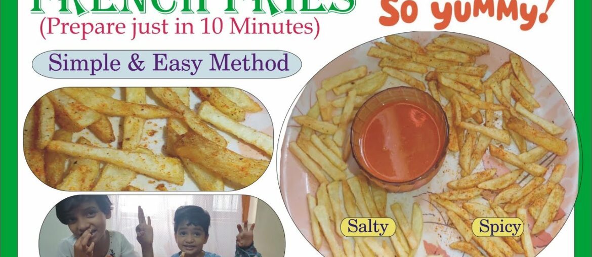 French Fries Recipe (New Method) Video / Easy and Simple Method Instant French Fries Making Video