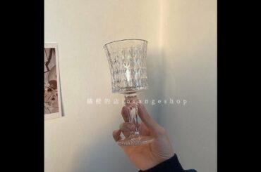 Crystal glass banquet grape wine glass goblet champagne glass French crystal glass