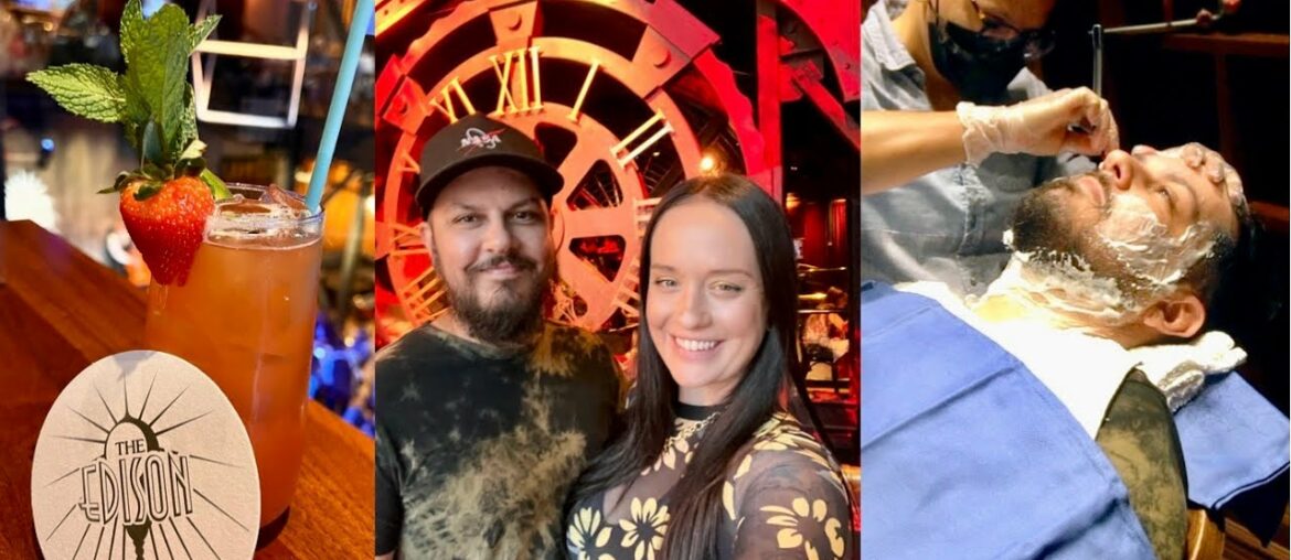Our Last Disney Date Night Ever | Dining At The Edison & Art Of Shaving Experience! Our Last Disney Date Night Ever | Dining At The Edison & Art Of Shaving Experience!