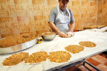 Legendary LEBANESE STREET FOOD in Western Beirut - Lahmadjun, Sambousek & Saj | Lebanon