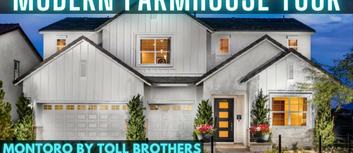 Montoro - Modern Farmhouse Style New Homes for Sale in Las Vegas | 5 - 6 BR | 3,249 SQ FT | $679,995