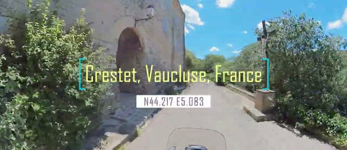 Riding in Crestet, Vaucluse, France on CRF1000