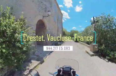 Riding in Crestet, Vaucluse, France on CRF1000