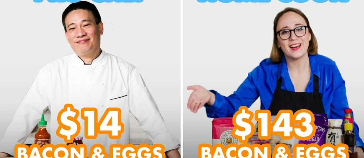 $143 vs $14 Bacon & Eggs: Pro Chef & Home Cook Swap Ingredients | Epicurious $143 vs $14 Bacon & Eggs: Pro Chef & Home Cook Swap Ingredients | Epicurious