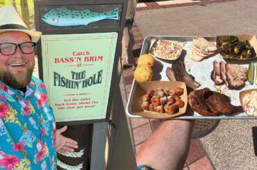 Fishing At Disney's Port Orleans Resort 2022 | The Polite Pig Butcher Board | Disney Springs Dining