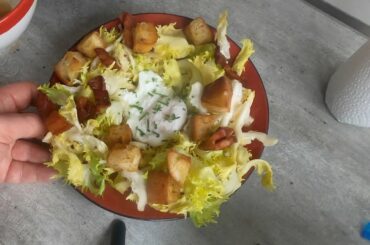 Lyonnaise Salad -- French Bacon and Egg Salad