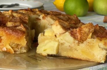 Classic French Apple Cake Recipe l Easy French Apple Cake  with Rum
