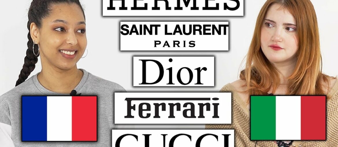 French and Italian LUXURY BRANDS Pronunciation Comparison! (English, French, Italian, German) French and Italian LUXURY BRANDS Pronunciation Comparison! (English, French, Italian, German)