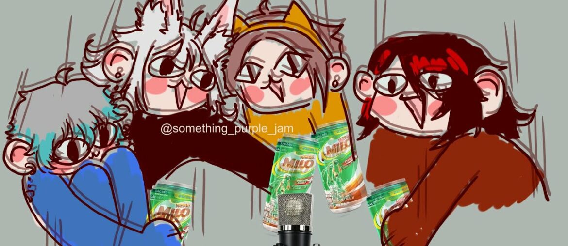 Vox Akuma, Nina Kosaka and Ike Eveland Drinks Milo for the First Time