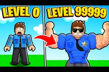 BECOMING SUPER BUFFED POLICE OFFICER TO FIGHT CRIME IN ROBLOX