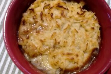 French Onion Soup, Veganized ~ Using Homemade Vegan Dairy Foods in Recipes