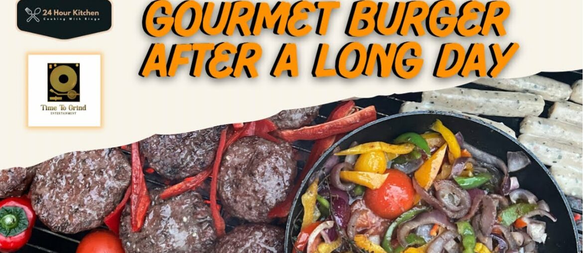 Gourmet Burger After A Long Day #trending