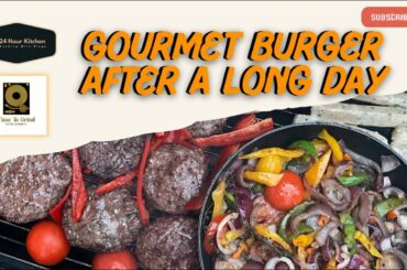 Gourmet Burger After A Long Day #trending