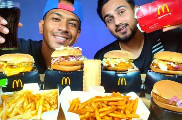 Cheese lava American Burger, Triple Cheese Burger | McDonald's New Gourmet Burgers Collection Eating