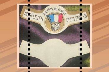 Antique Vintage Uitgelezen Druivenwyn Aux Futs De France French Wine Label 1920s - 1930s