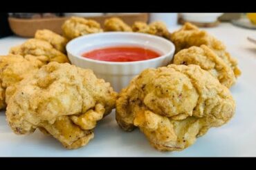 This CRISPY FRIED CAULIFLOWERS is better than fried chicken | How to fry Crispy Cauliflower