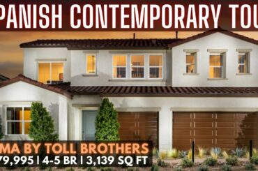 Loma  - Spanish Contemporary Style New Homes for Sale Las Vegas | 4 - 5 BR | 3,139 SQ FT | $679,995