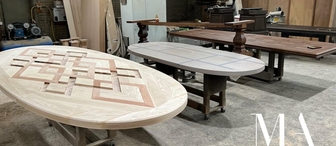 Classic To Contemporary Custom Parquetry Table Designs - French Tables