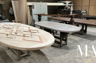 Classic To Contemporary Custom Parquetry Table Designs - French Tables