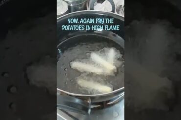 potatoes french fries recipe at home#shorts