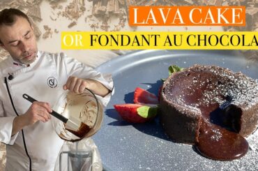 Chocolate LAVA CAKE by Chef Vivien I Traditional french recipe